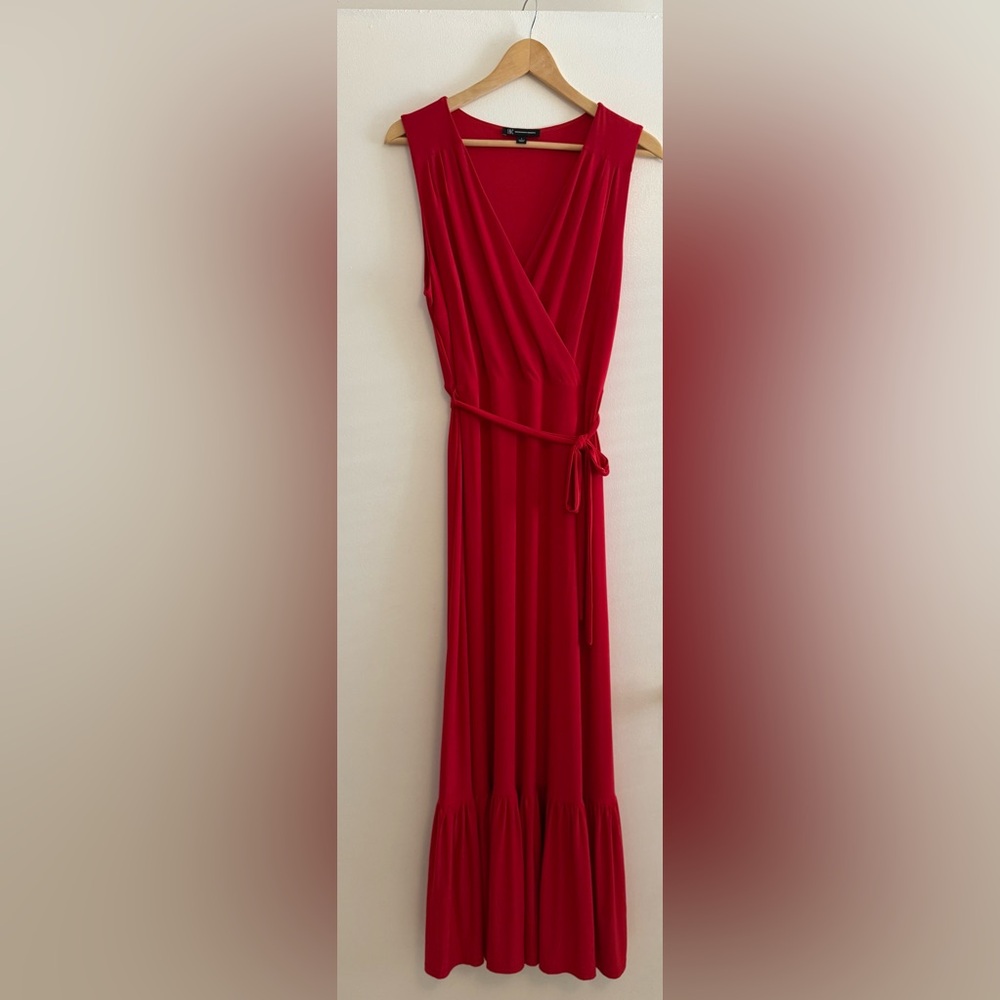 INC International Concepts Vibrant Red Maxi Dress